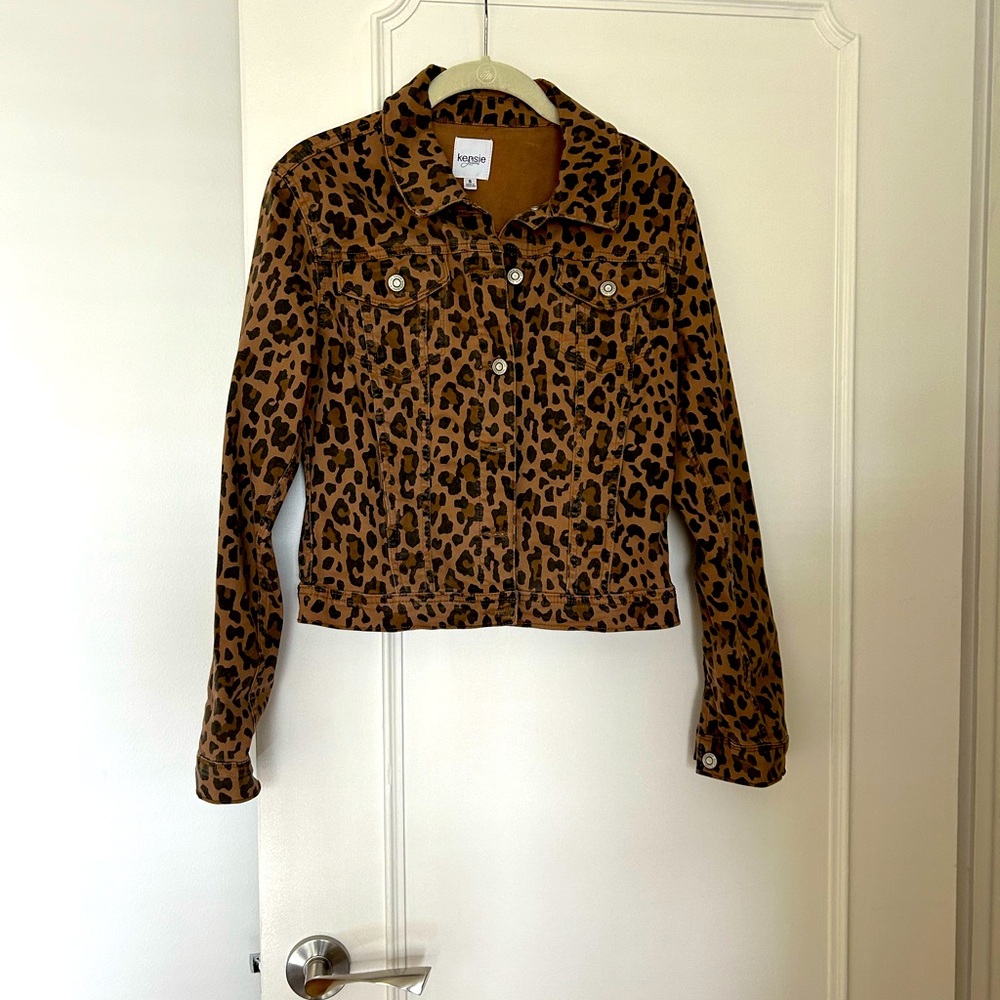 Leopard Jean Jacket
